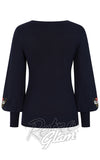 Banned Carla Floral Jumper in Navy back