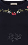 Banned Carla Floral Jumper in Navy folklore