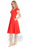 Banned Dance Days Dress in Red swing