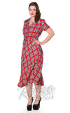 Banned Dorothy Dress in Red Plaid rockabilly