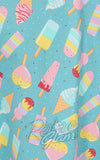 Banned ice cream dress heart cut out fabric