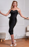 Banned Jinny Tassel Jumpsuit in Black fringed 50s