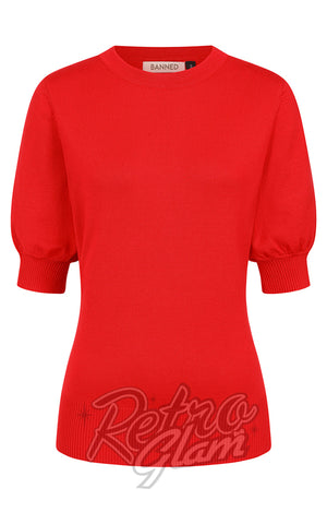 Banned Jones Jumper in Red cad