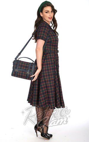 Banned Joy To The World Tartan Messenger Bag