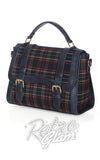 Banned Joy To The World Tartan Messenger Bag side