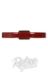 Banned Jukebox Belt in Burgundy back