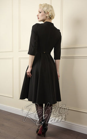 Banned Kerry High Neck Dress in Black back