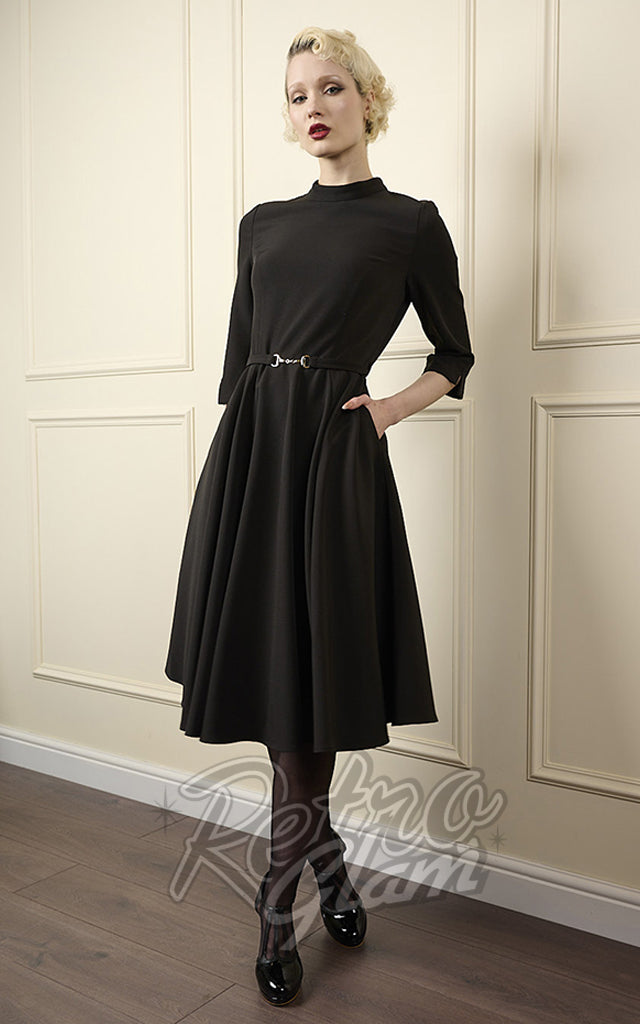 Banned Kerry High Neck Dress in Black - Pre-Order