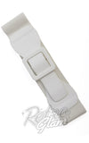Banned Ladies Day Out Square Buckle white Stretch Belt 