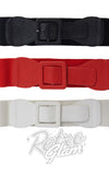 Banned Ladies Day Out Square Buckle stretch belts
