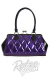 Banned Lilymae Handbag in Black and Purple back