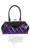 Banned Lilymae Handbag in Black and Purple