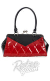 Banned Lilymae Handbag in Black and Red rockabilly
