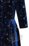 Banned Luna Celestial Swing Dress in Blue sleeve