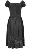 Banned Marilyn Dress in Black lurex back