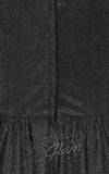 Banned Marilyn Dress in Black Sparkle back zipper