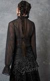 Banned Moonlit Romance Sheer Black Blouse gothic back