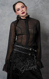 Banned Moonlit Romance Sheer Black Blouse gothic