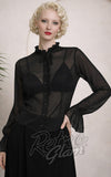 Banned Moonlit Romance Sheer Black Blouse