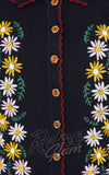 Banned Penny Floral Cardigan in Blue embroidery