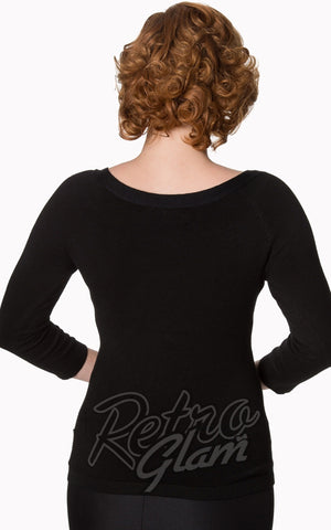 Banned Pretty Illusion Top in Black back