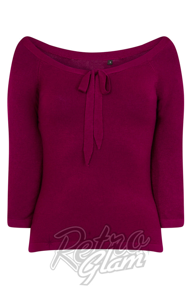 Banned Pretty Illusion Top in Bordeaux
