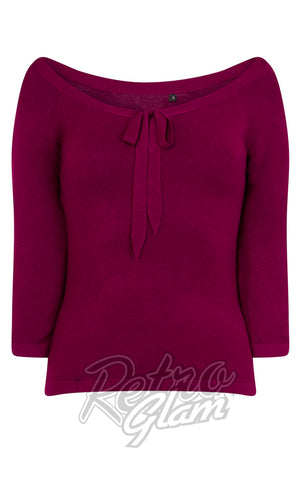 Banned Pretty Illusion Top in Bordeaux CAD