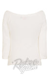 Banned Pretty Illusion Top in Off White CAD back