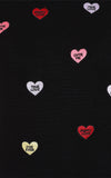 Candy hearts sweater detail
