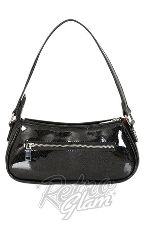 Banned Starlit Shimmer Handbag in Black back