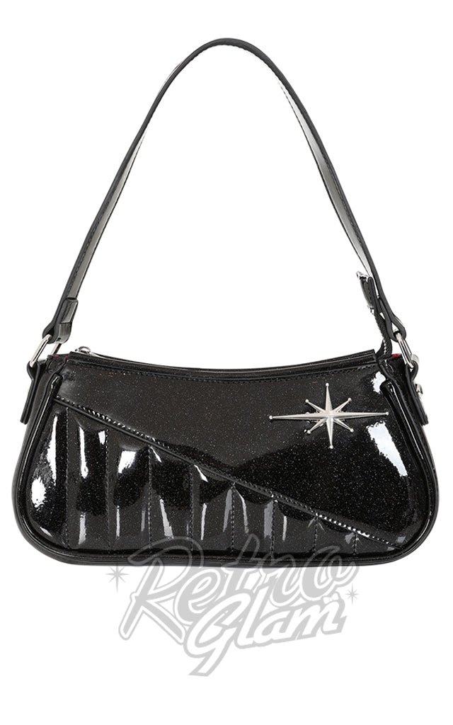 Banned Starlit Shimmer Handbag in Black