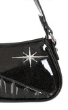 Banned Starlit Shimmer Handbag in Black starburst