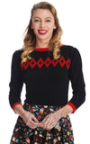 Banned Atomic Star Jumper in Red & Black