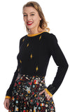 Banned Star Strike Jumper in Black & Yellow pinup