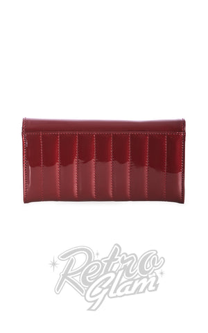 Banned Maggie May Quilted Wallet in Burgundy back