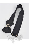 Bow belt in black