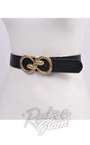 Double Snake Head Black Belt gothic