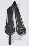 Silver Studded Wide Stretch Belt gothic