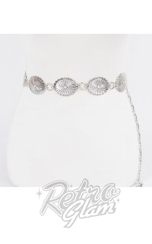 Western Style Metal Chain Belt