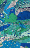 Blue Platypus Sweetheart Dress in Landscape Cool Tones - L & 2XL left only