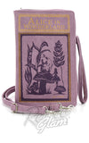 Comeco Alice in Wonderland Lavendar Crossbody/Clutch Handbag