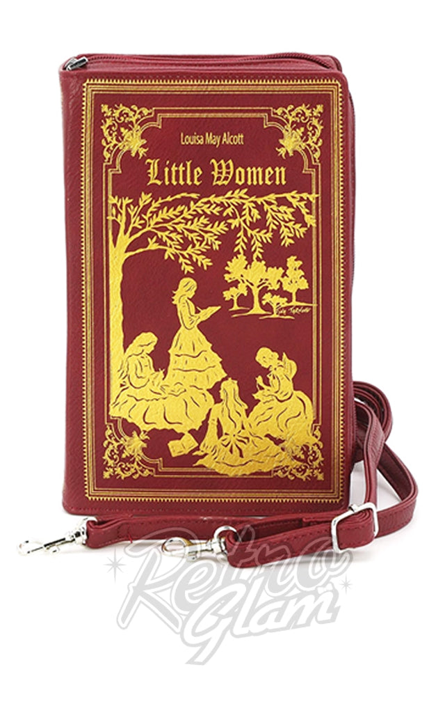 Comeco Little Women Red Crossbody/Clutch Book Handbag