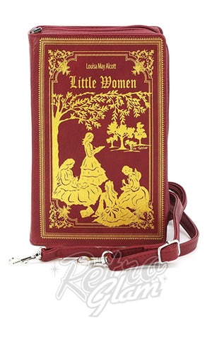 Comeco Little Women Red Crossbody/Clutch Book Handbag