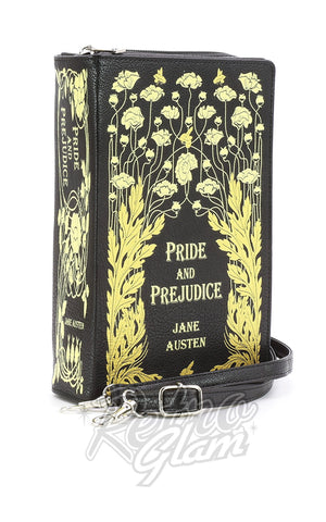 Comeco Pride & Prejudice Floral Crossbody/Clutch Book Handbag side