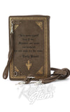 Comeco Wuthering Heights Brown Crossbody/Clutch Book Handbag back