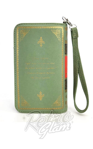 Comeco The Secret Garden Book Wristlet Wallet back