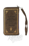 Comeco Wuthering Heights Book Wristlet Wallet back