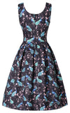 Dolly and Dotty Amanda Dress in Peacock Print back