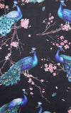Dolly and Dotty Amanda Dress in Peacock Print fabric