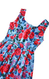 Dolly and Dotty Amanda Dress in Blue & Pink Peony bodice